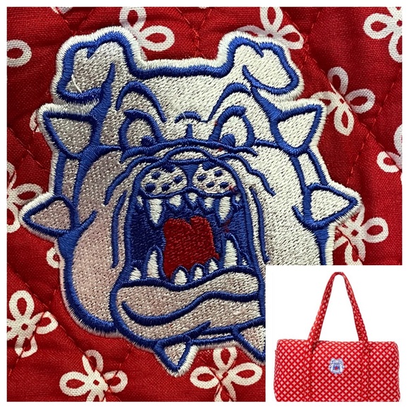 🆕Vera Bradley Fresno State University Bulldogs Red/White Mini Concerto Duffel - Picture 2 of 6